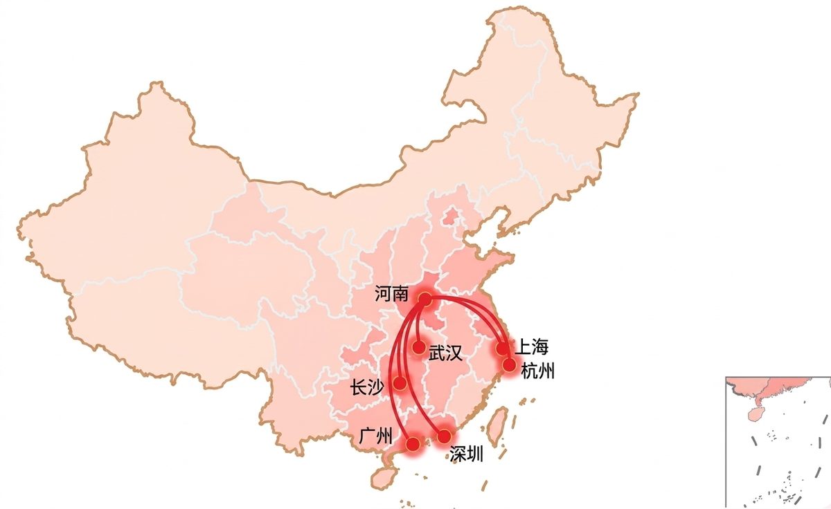智兔物流全国网络布局